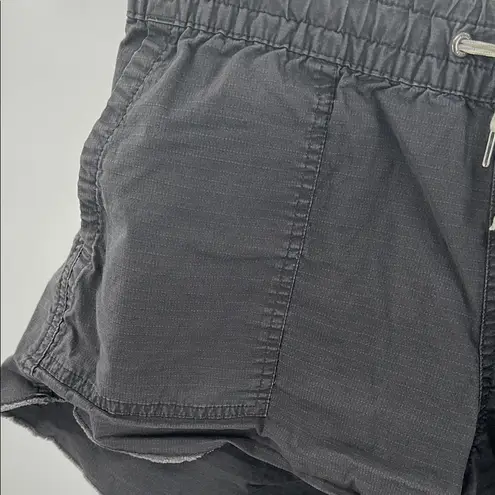 Vuori rip stop charcoal M Cargo Shorts with Elastic Waistband casual drawstring