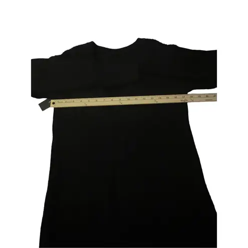 NWT Lulus Long Sleeve Knee Length Knit Sweater Dress Black Size XS