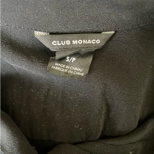 Club Monaco Club Monaco Silk Blend Button Top S Mixed Media Whimsygot Witchy Dark Romantic