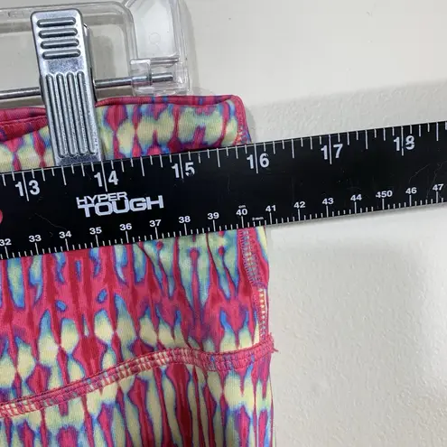 SOULMATES by One essence Women’s Capri Leggings Size L Red Multicolor Tie Dye St Size L