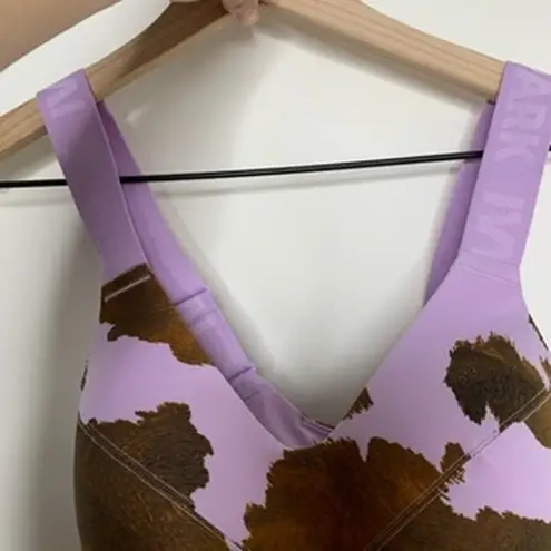 Adidas Ivy Park Purple & Brown Cow Print Cut