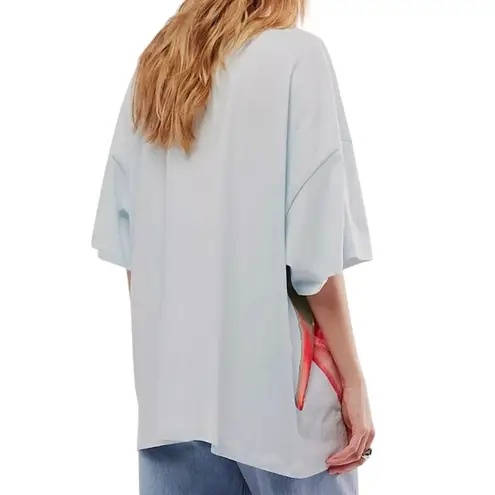 Daydreamer Exploded Water Lily Tee in Blue Mist, One Size / P2P 27” New w/o Tag