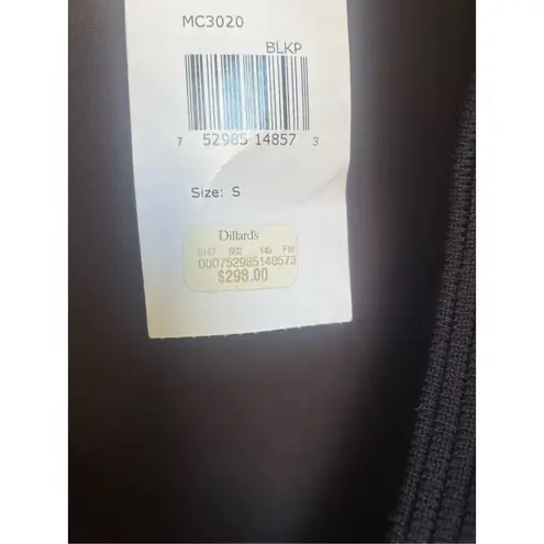 Misook NWT Dark Brown Open Front Snake Print Cardigan S