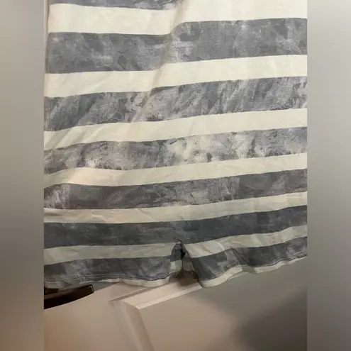 Dollcake FSL Apparel Acid Wash Fabric Loose Fit Romper Overralls Size Large White