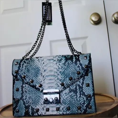 Badgley Mischka | Light Blue Vegan Leather Crossbody Purse