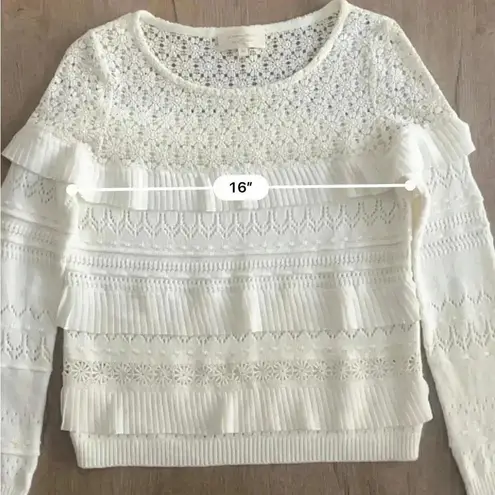 Sézane La Maille Tilla Jumper Sweater - White Ivory - Size XS