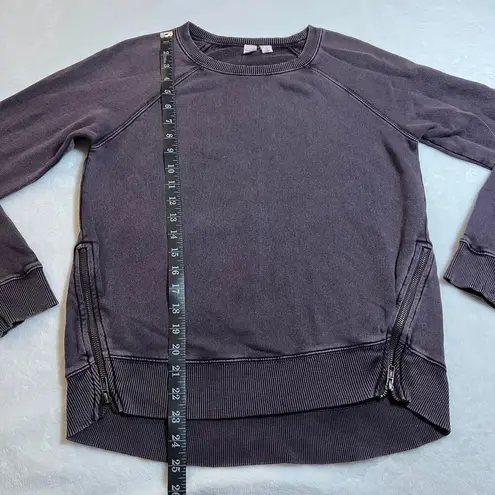 Melrose and Market Crewneck Sweatshirt w/ Zipper Accent Size X-Small Casual