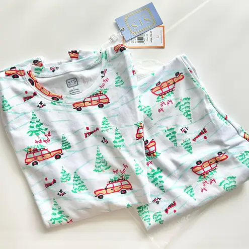 Sail To Sable NWT STS Curetivity Christmas Tree & Truck Holiday Pajama Set XS