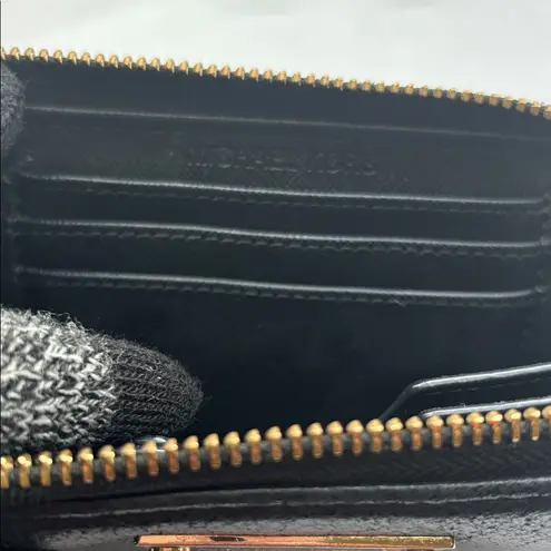 Michael Michael Kors Multi Function Phone Case Wallet Leather Black GUC