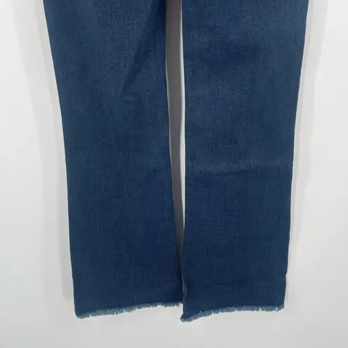 Just USA Jeans Size 27 Slim Bootcut Dark Denim NWT Frayed Hem Cotton Stretch
