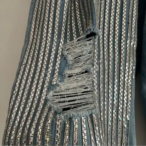 Fashion to figure Patrick Starr Turn Up High Rise Rhinestone Jeans Sze 14