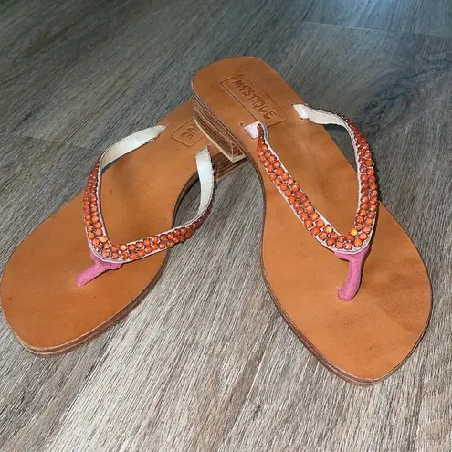 Mystique Boutique Gem Thong Sandals Size 10