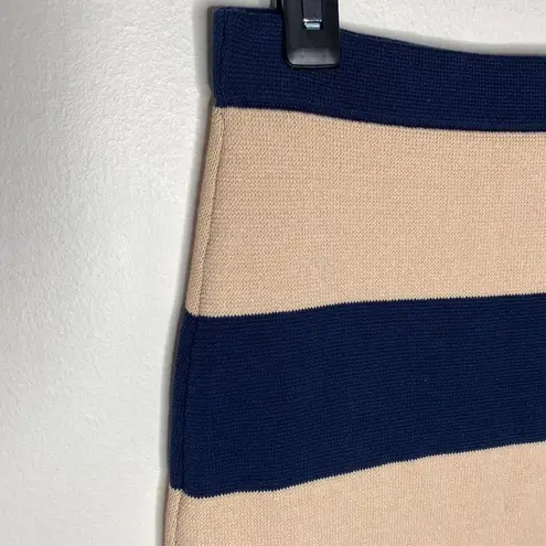 J.Crew  Sweater midi length pencil skirt in rugby stripe size S