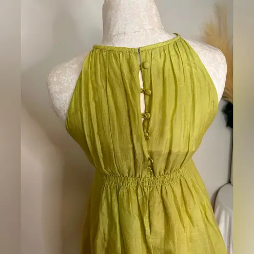  Anthropologie Esley Fairy Lime Green Dress Sz S NWOT