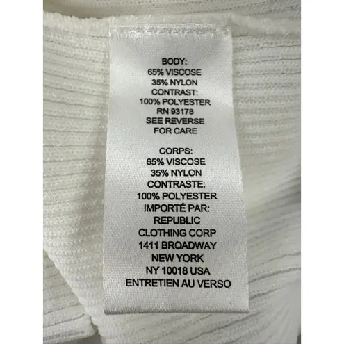 NWT Industry Republic White Ruffle‑Sleeve Top M & Tiered Maxi Skirt XL Set Size M