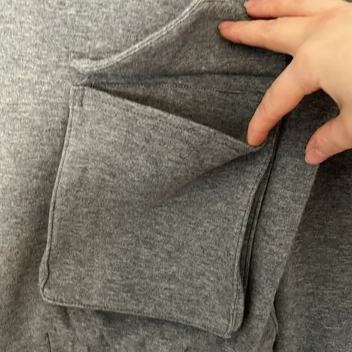 Varley Revolve Earl Heathered Grey Zip Up Boxy Moto Comfy Sweatshirt Jacket