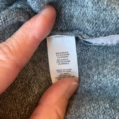 Daisy Fuentes Sweater Gray Button Cardigan Womens Small