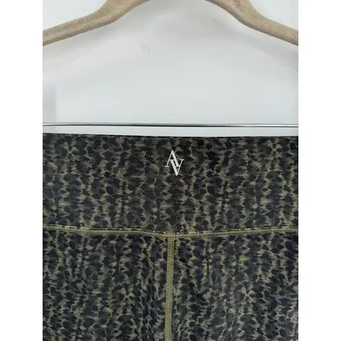 All Access Leggings Women Small Green Animal Print Athletic Yoga Abstract Gym