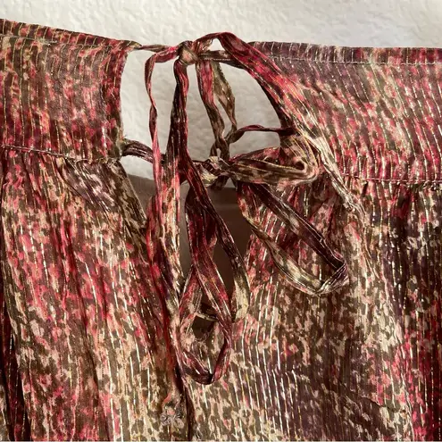 Raga Adjustable Spaghetti Straps with open cut out on back with ties midi dress