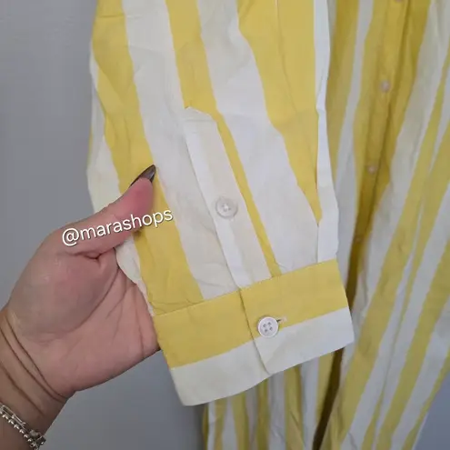 OU. La Medina Sun Striped Dress Yellow Size L
