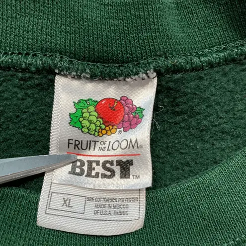 Vintage 90s California Hummingbird Floral Hunter Green Crewneck Sweatshirt XL