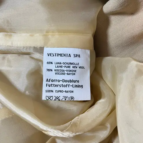 Giorgio Armani Vintage Wool Blazer Tan Beige Size 46 Office Business 80s Italy