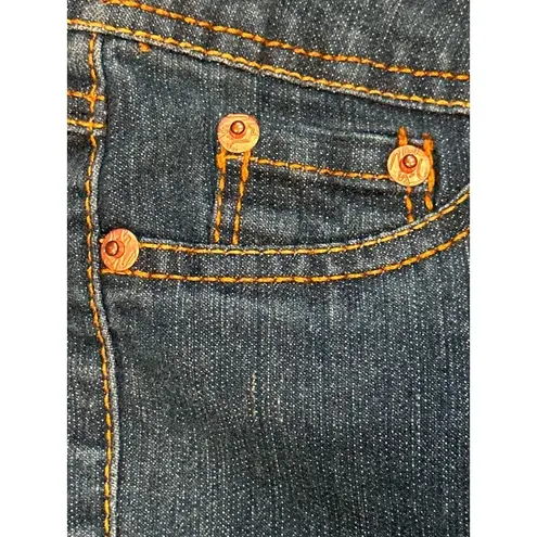 2 BWU Juniors Skinny Jeans Size 3 Stretch Denim Dark Wash Embroidered Pocket