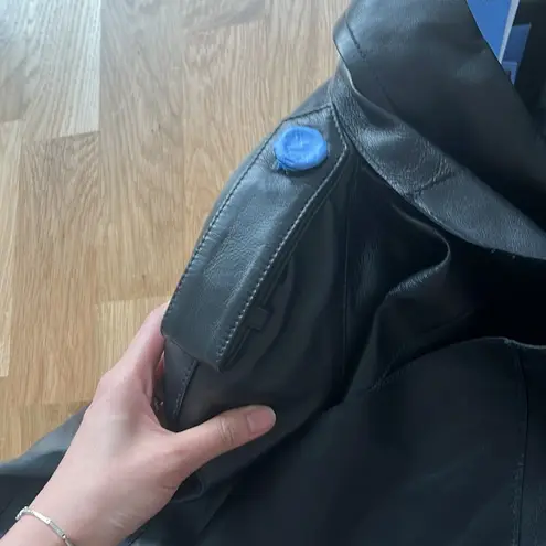 NWT H&M x Mugler Leather Jacket with Scarf Size XS