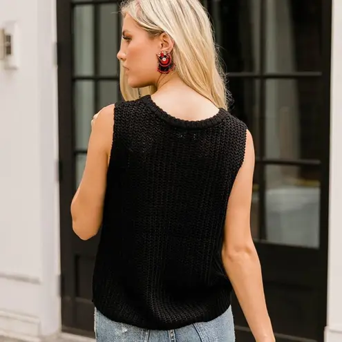 Gentle Fawn Dunbar Sleeveless Knit Tank - Black XS NWT New Blouse Fall Photo