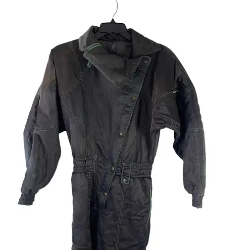 Ellesse Vintage Women's Size 10 Medium Black Snow Skiing Suit