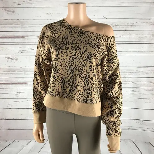 Jenni Animal Print Lounge Sweatshirt NWT Small