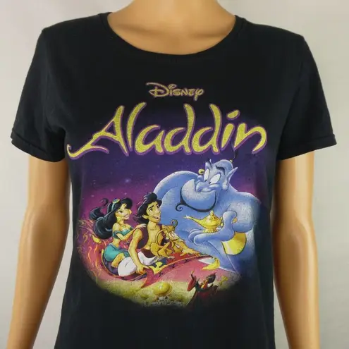 Disney  Princess Aladdin Jasmine Genie Lamp Carpet Abu Jafar Graphic T Shirt Md