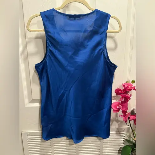 Violet+Claire Navy Blue Ruffle Blouse Sleeveless Top Size XL
