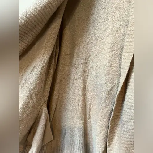 Rachel Zoe  Women’s Beige Open Front Pocket Cardigan Sweater XL Soft Knit