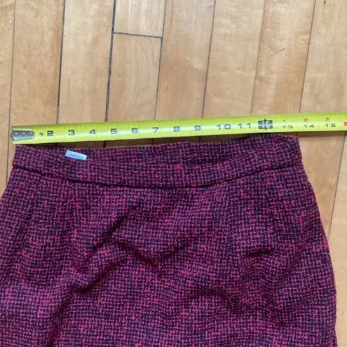 Pendleton  Wool Red Pencil Skirt