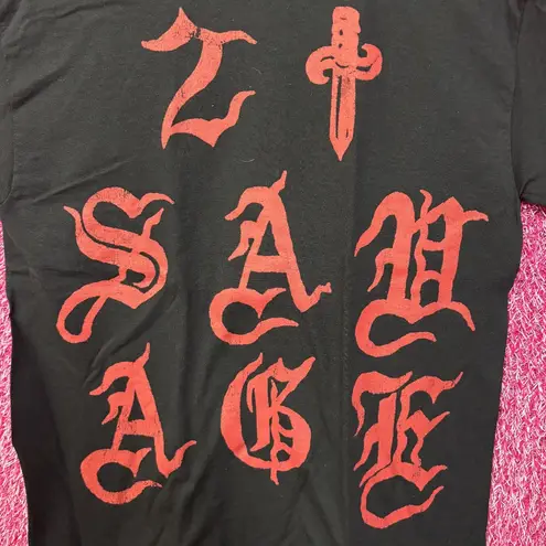 21 Savage European Tour Black T-Shirt Small