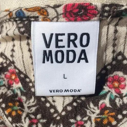 VERO MODA boho chevron & floral print tank top / L / Excellent condition