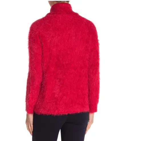 Catherine Malandrino NWT Eyelash Knit Fuzzy Red Sweater