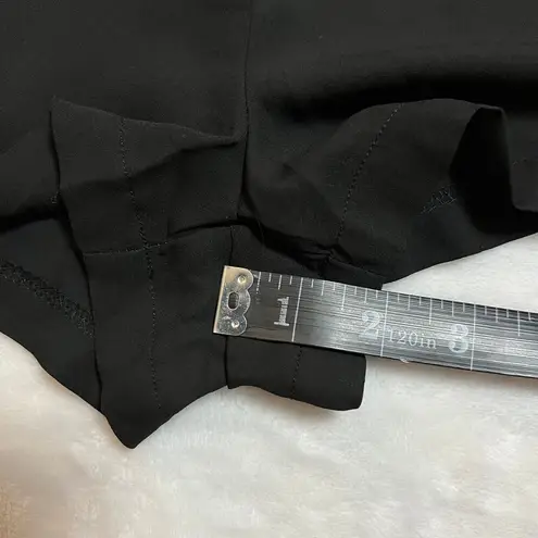 Women's Sleeveless Scoop Embellished Neck Romper Playsuit Size S Casual Festival Black