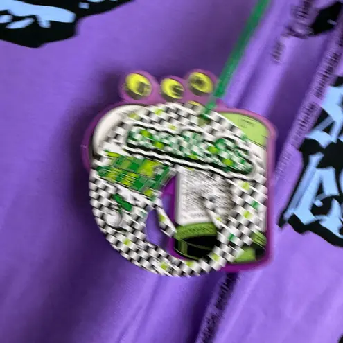 Seedless Clothing Sweatpants Womens Small Purple Floral Lounge Y2K Crop 15" NWT