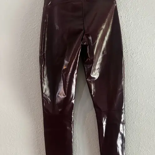 Spanx  Burgundy High-Shine patent leather