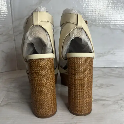 Sam Edelman  Nolita Platform Raffia High Heel platform Sandals size 10.5 M boho - Image 8