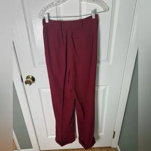 Aje Sentiment Tailored Pant in Garnet Red Size 6