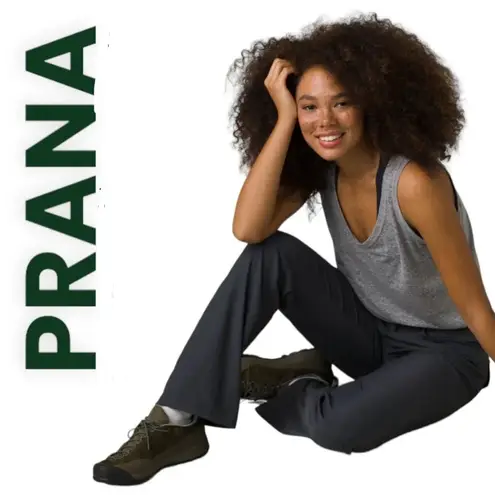 prAna Halle Straight hiking style Pants Sz 8 in black