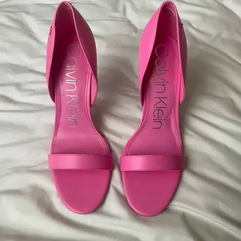 Calvin Klein hot pink heels