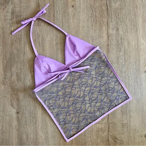 Handmade Y2K Fairycore Mermaid
Embellished Halter Babydoll Vest Top