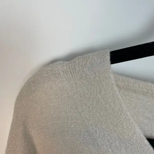 Barefoot Dreams Women's Cream Beige Ultra Lite Hi-Low V-Neck Sweater Size Small