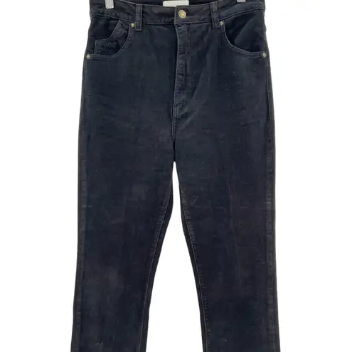 Rolla's Dusters Corduroy Pants Straight Leg High Waist Cords Black Size 29