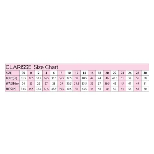 Clarisse V-Neck High Leg Slit Shimmer Gown Blush 8009 Size 2 NWT