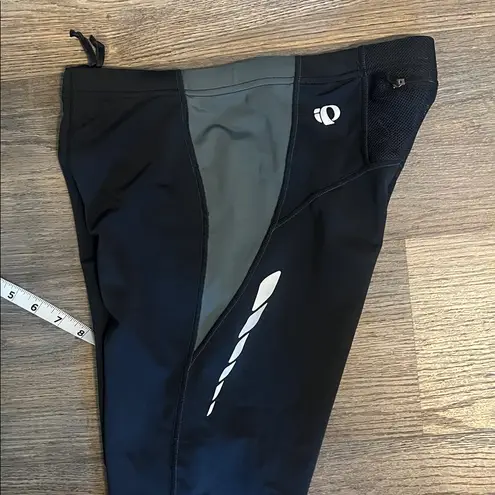 Pearl Izumi Select Women Bike Capri Black & Grey Crop Cycling Leggings Sz Med